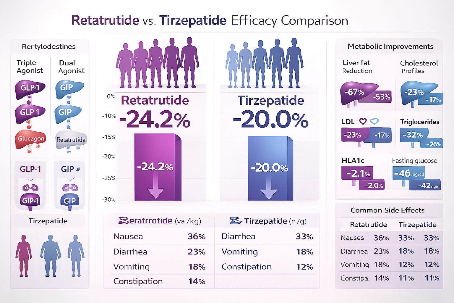 Retatrutide vs Tirzepatide