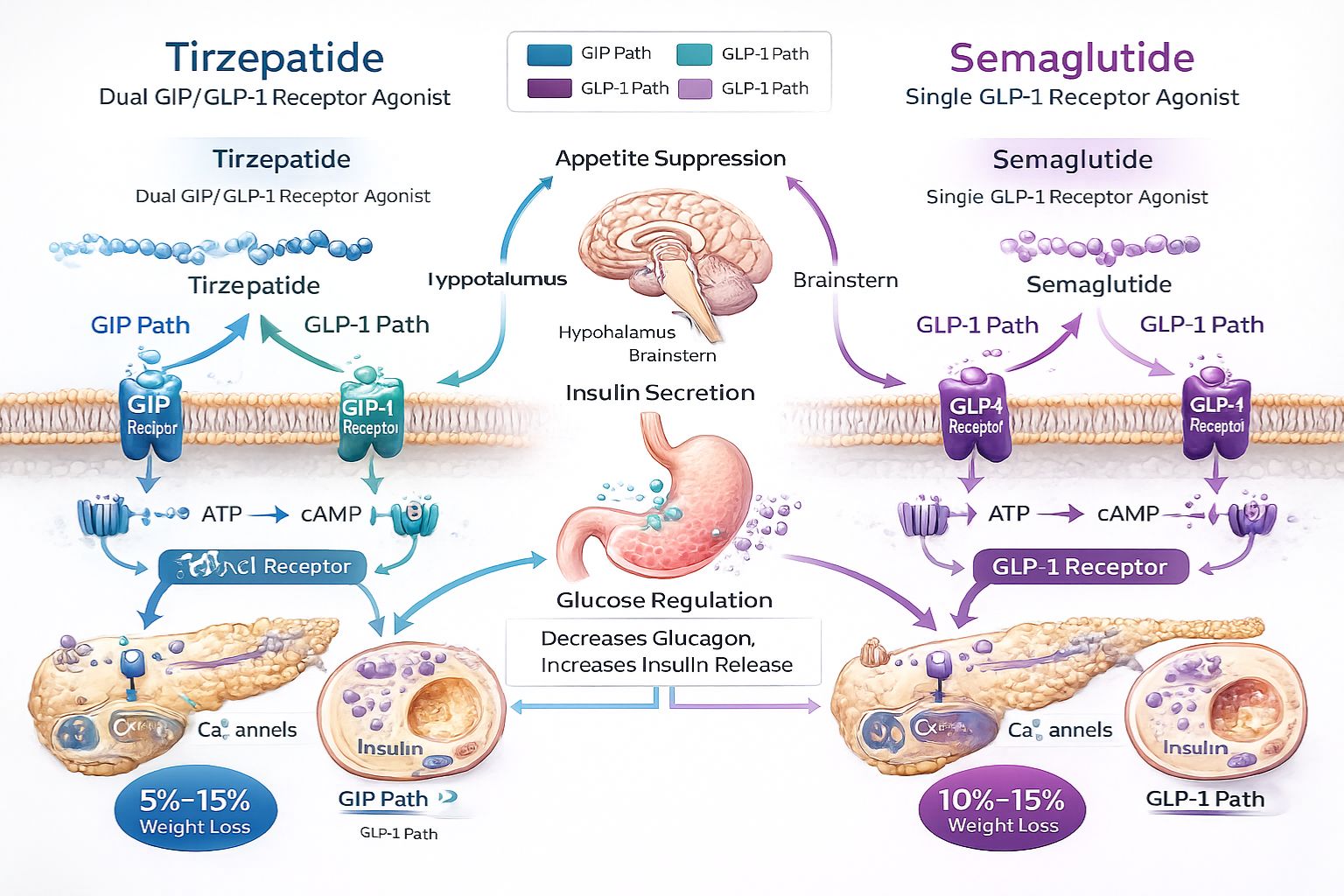 Tirzepatide vs Semaglutide