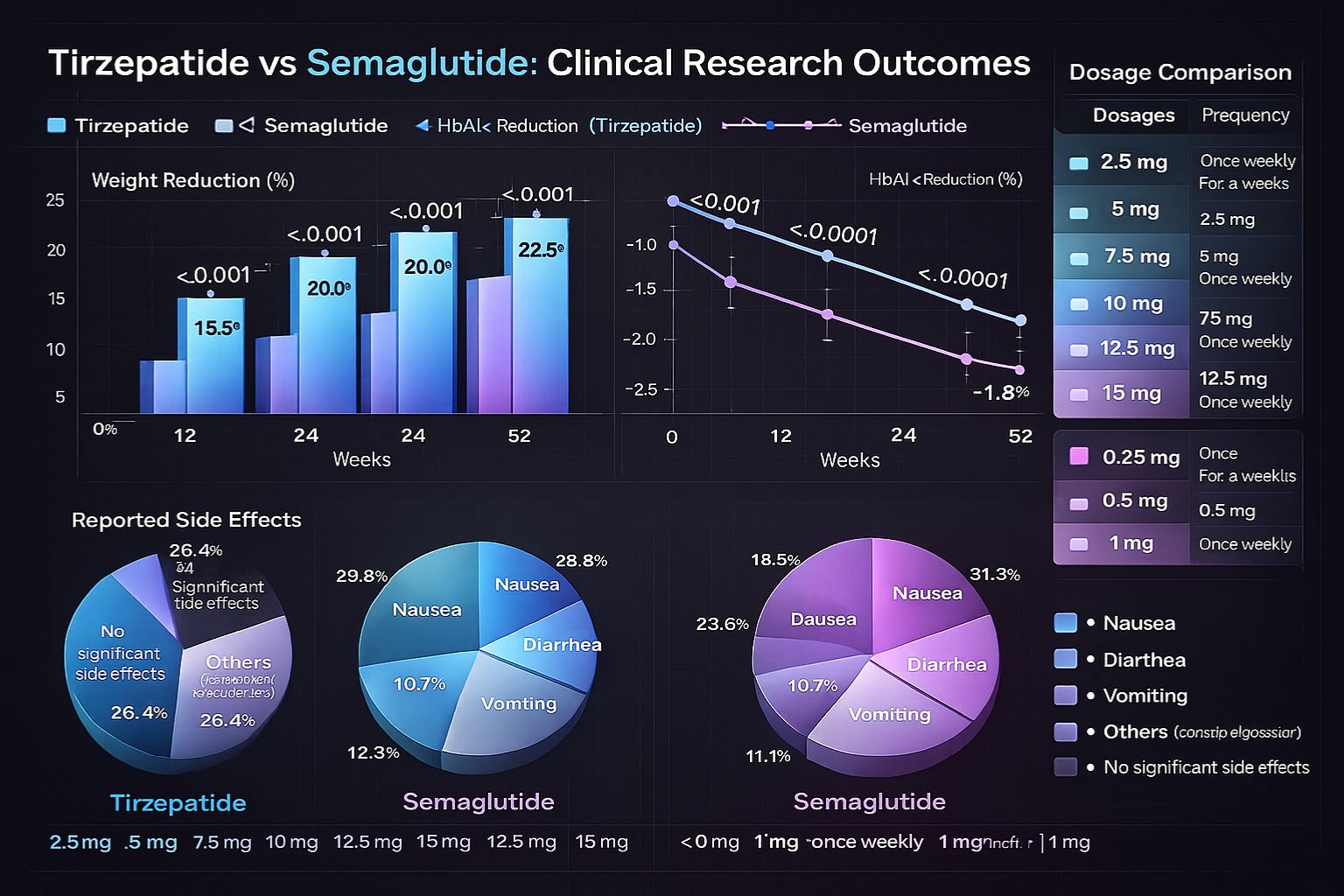 Tirzepatide vs Semaglutide