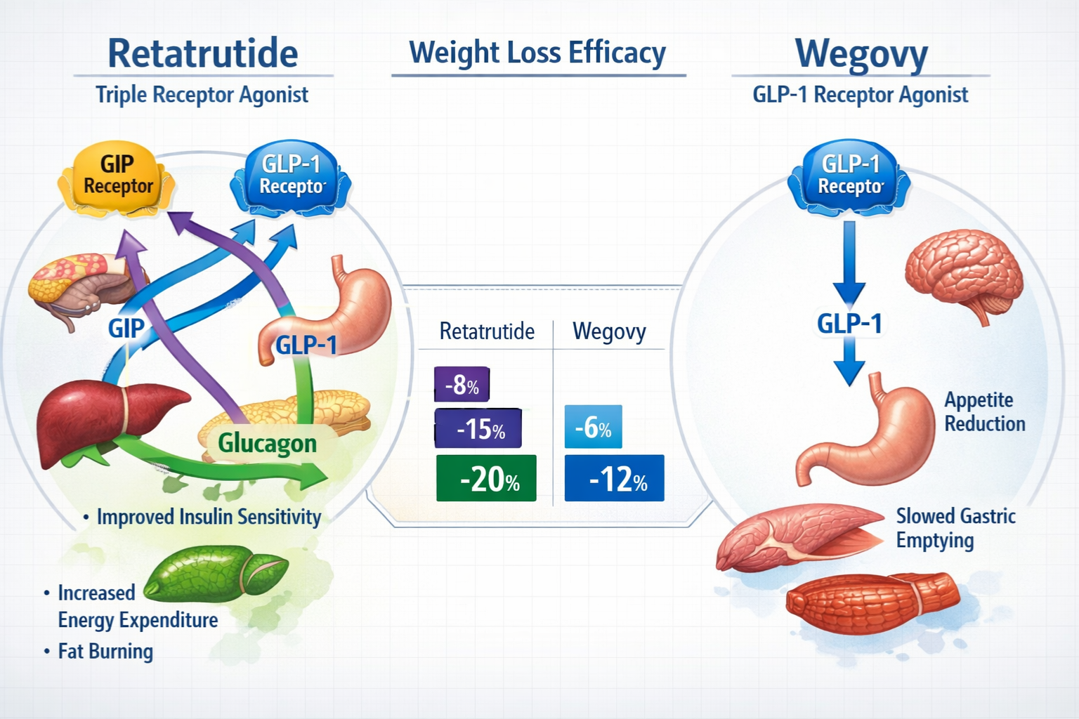 retatrutide vs Semaglutide